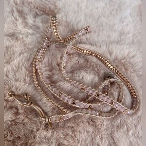 Victoria Emerson Pink and Gold Wrap Bracelet